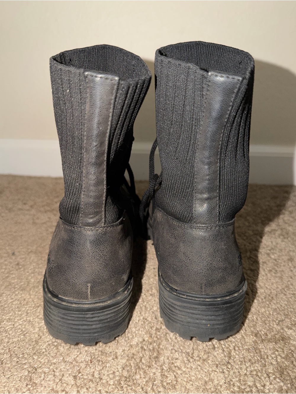 Blowfish Malibu Lace Up Combat Boots Moto Biker Grunge Women’s 8 - Picture 4 of 6